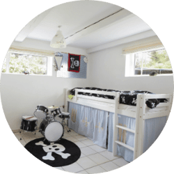 Design Ideas for Your Des Moines Basement Remodel - Kids Bedroom in Basement | Compelling Homes