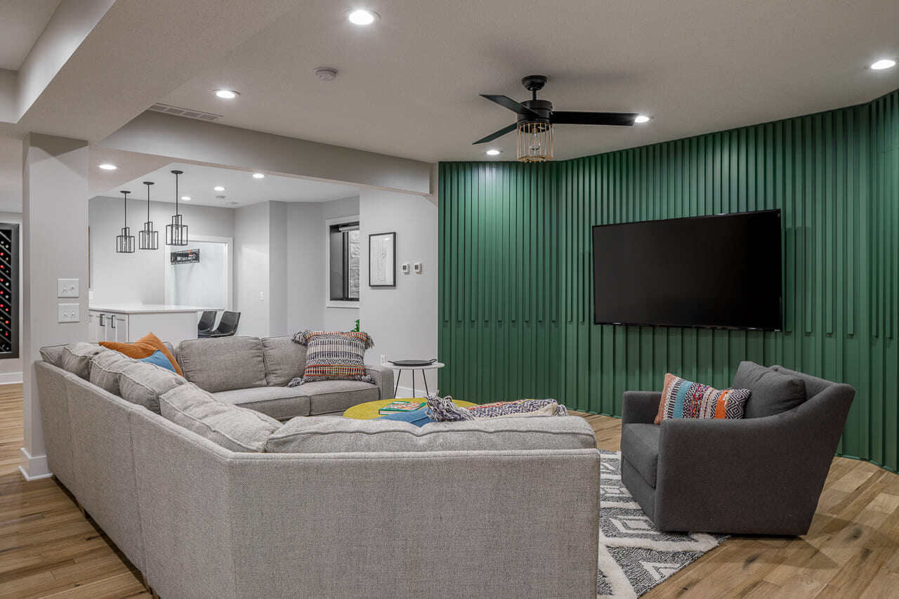 Basement Entertainment Area