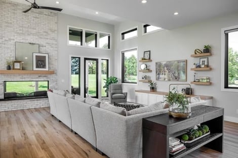 Home Remodel White Open Floor Plan Living Room by Compelling Homes Des Moines Tour of Remodeled Homes