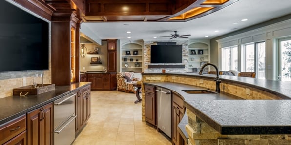 Walk-Out Basement Remodel Designed with Entertaining in Mind | Compelling Homes Design + Build Project Spotlight