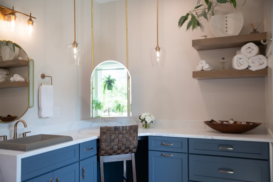 Seated Area With A Dedicated Makeup Mirror