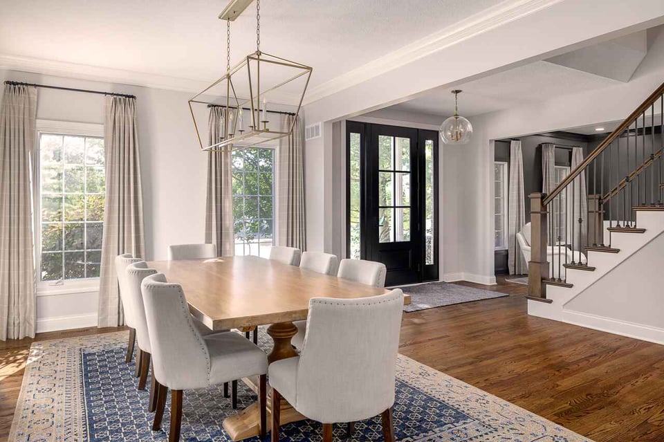 Main floor dining table - Compelling Homes