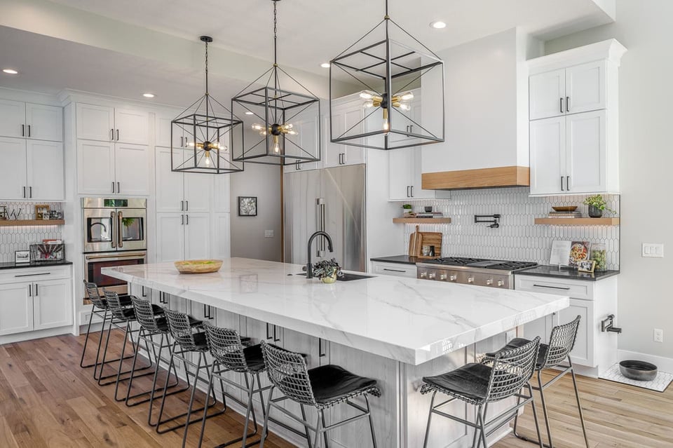 Side Angle of Full Kitchen Remodel | Compelling Homes